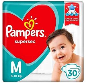 Fralda Pampers Supersec Pacotão M Com/13 Unidades