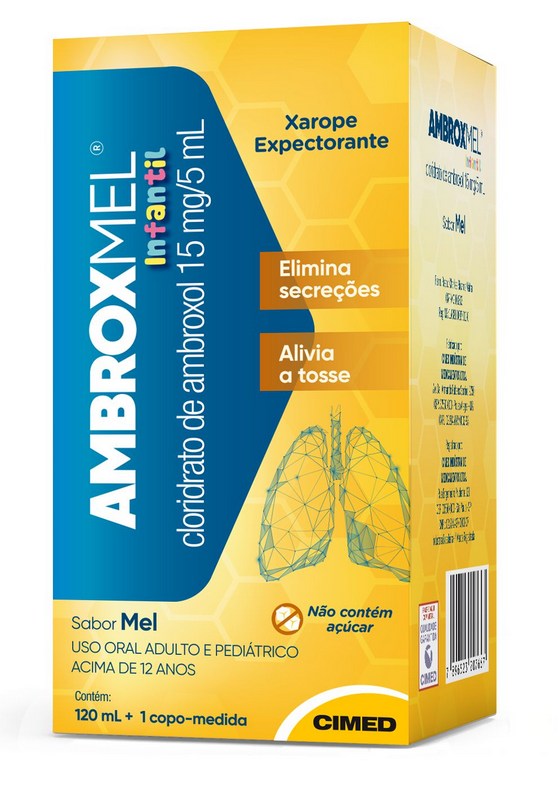 Ambroxol Pediátrico - 120ML Ambroxomel