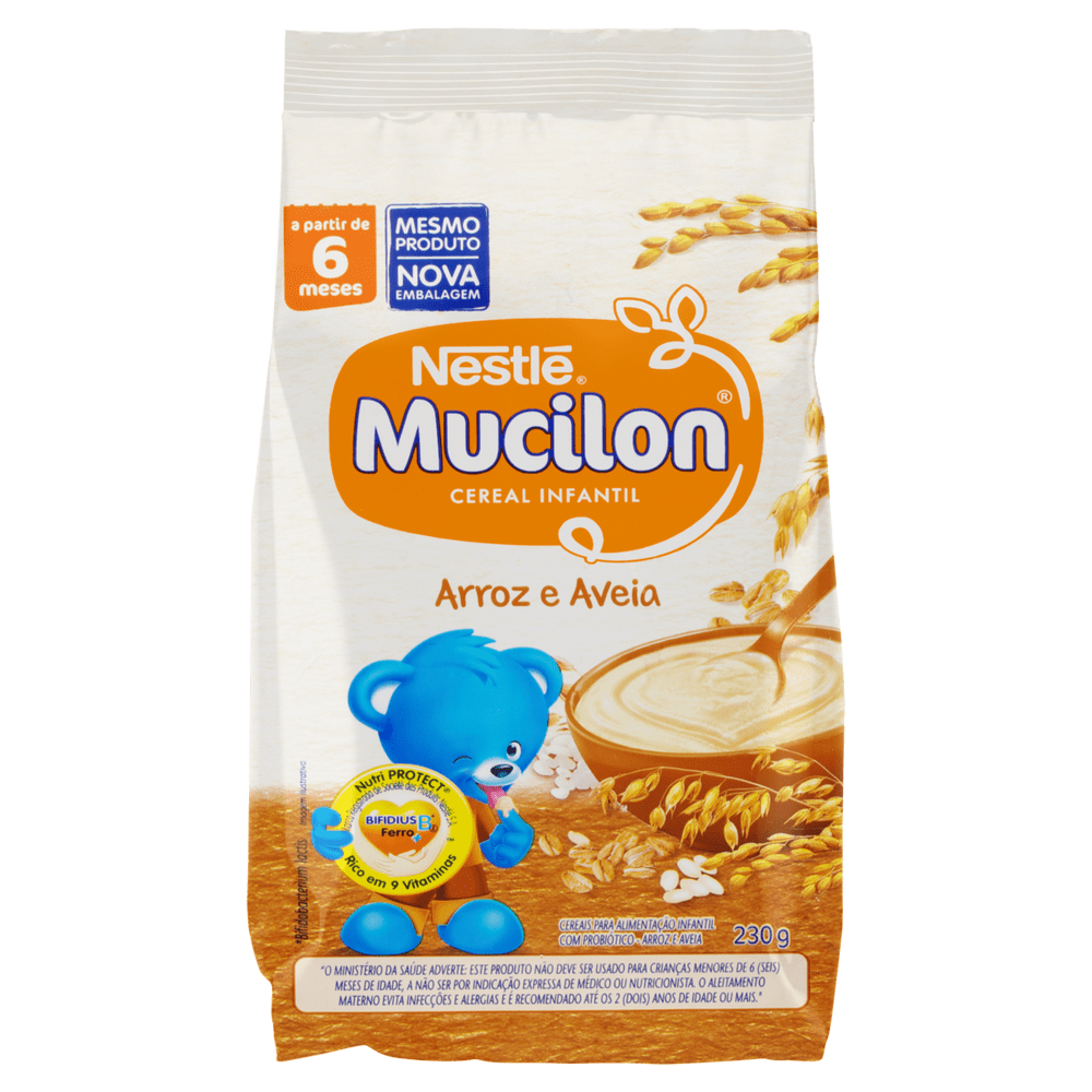 Mucilon Arroz/Aveia 230G