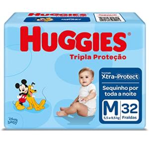 Fralda Huggies Tripla Proteção M 32 Unidades