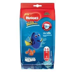 Fralda Huggies  Swimmers Mar/Psicina G Com/1 Unidade