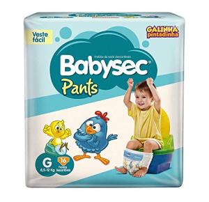 Fralda Babysec Pants G Com/16 Unidades