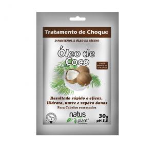 Sachê Tratamento de Choque Natus Plant Óleo de Coco 30g