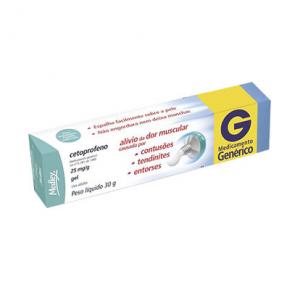 cetoprofeno 25mg/g Gel Com 30g Genérico Medley