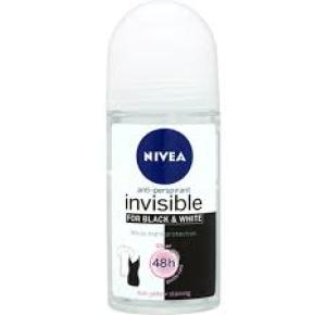 Desodorante Nivea Rollon 50Ml Fem Black White Regular