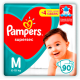 Fralda Pampers Super Sec Giga M Com/90 Unidades